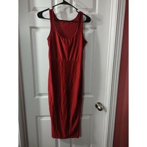 Unbranded Dress Size M Burgundy Red Sleeveless Fitted